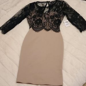 🆕️ Charlotte Russe - Lace Top/Mauve Bottom Dress